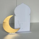 Double plaque minaret/lune