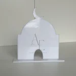 Petite plaque mosquée sur socle