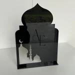 Plaque minaret motif masqué